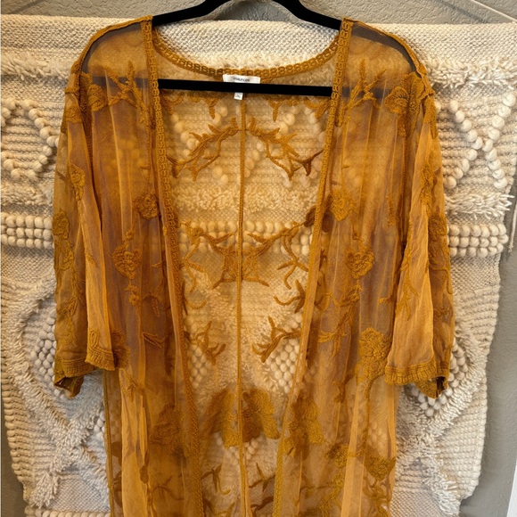 A lot of 2 women’s yellow kimonos. XL - Picture 3 of 3